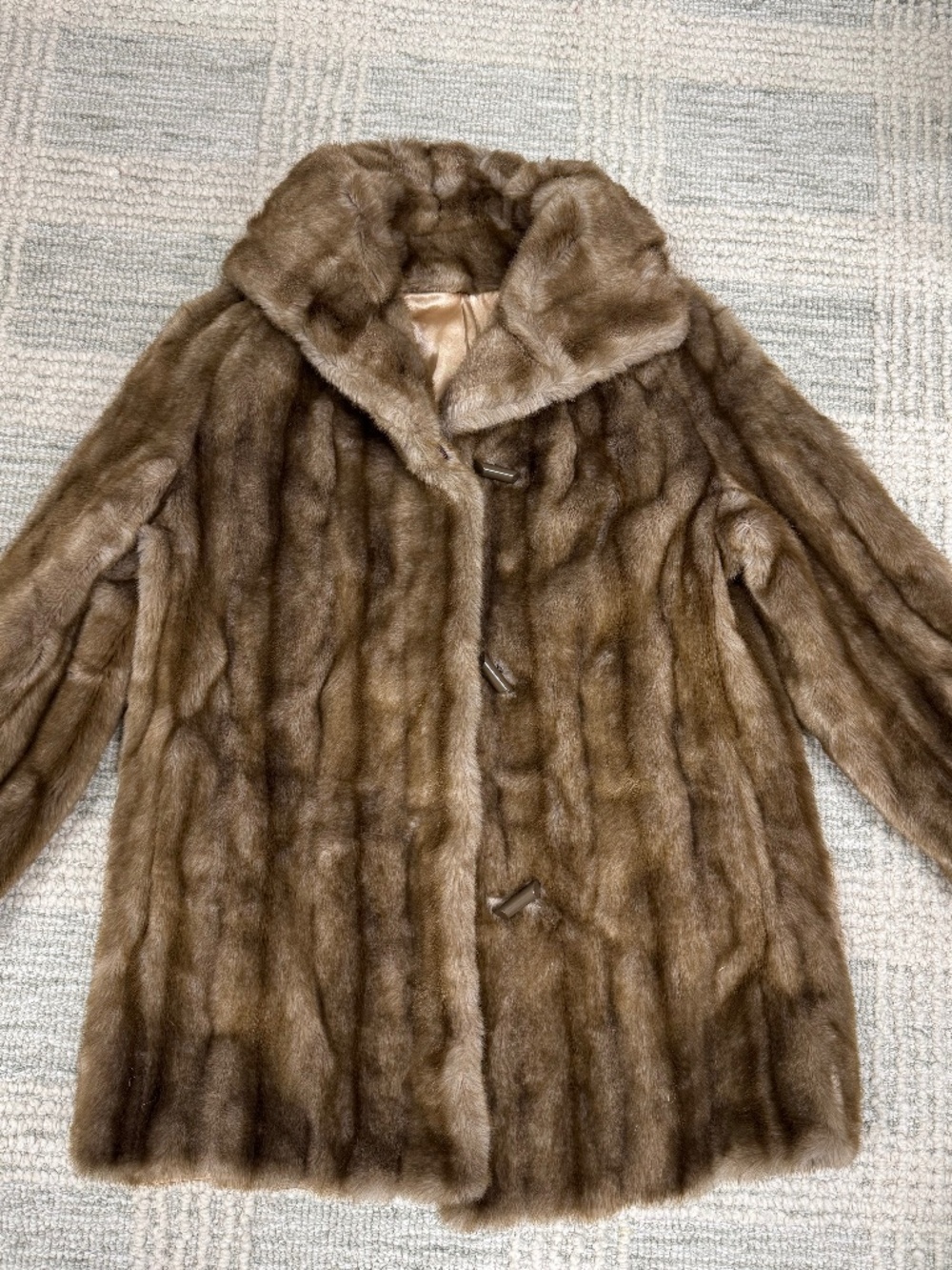 Vintage Dubrowsky & Perlbinder Tissavel Faux Fur Coat - VINTAGE